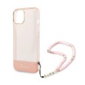 Guess Translucent Pearl Strap - Etui iPhone 14 Plus (różowy)