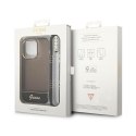 Guess Translucent Pearl Strap - Etui iPhone 14 Pro Max (czarny)