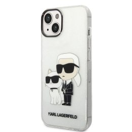 Karl Lagerfeld IML Glitter NFT Karl & Choupette - Etui iPhone 14 Plus (przezroczysty)