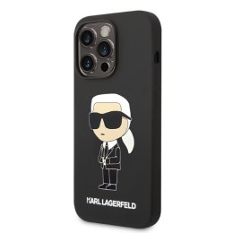 Karl Lagerfeld Silicone NFT Ikonik MagSafe - Etui iPhone 14 Pro Max (czarny)