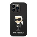 Karl Lagerfeld Silicone NFT Ikonik MagSafe - Etui iPhone 14 Pro Max (czarny)