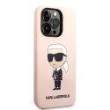 Karl Lagerfeld Silicone NFT Ikonik MagSafe - Etui iPhone 14 Pro Max (różowy)