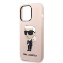 Karl Lagerfeld Silicone NFT Ikonik MagSafe - Etui iPhone 14 Pro Max (różowy)