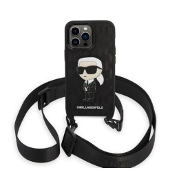 Karl Lagerfeld NFT Monogram Ikonik Patch - Etui iPhone 14 Pro (czarny)