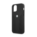 BMW Leather Curve Perforate - Etui iPhone 12 / iPhone 12 Pro (czarny)