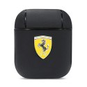 Ferrari On Track Leather - Etui AirPods 1/2 gen (czarny)