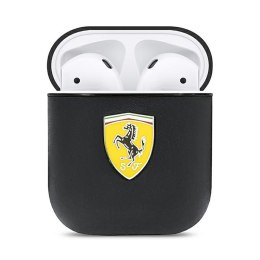 Ferrari On Track Leather - Etui AirPods 1/2 gen (czarny)