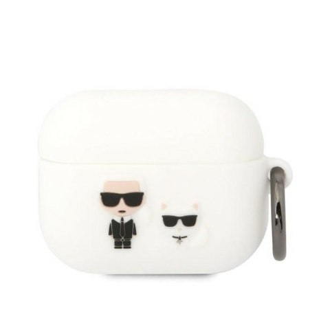 Karl Lagerfeld Silicone Karl & Choupette - Etui AirPods Pro (biały)