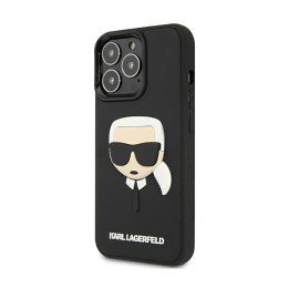 Karl Lagerfeld 3D Rubber Karl's Head - Etui iPhone 13 Pro (czarny)