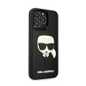 Karl Lagerfeld 3D Rubber Karl's Head - Etui iPhone 13 Pro (czarny)