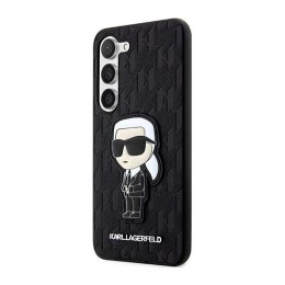 Karl Lagerfeld NFT Saffiano Monogram Ikonik - Etui Samsung Galaxy S23+ (czarny)