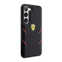 Ferrari Hot Stamp Lines - Etui Samsung Galaxy S23 (czarny)