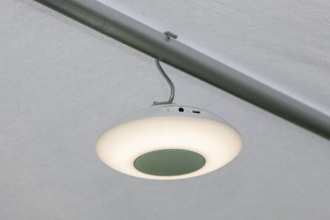 Lampa wisząca 200 lumenów AUREOLA z głośnikiem na pilota Bo Camp