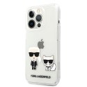 Karl Lagerfeld Ikonik & Choupette - Etui iPhone 13 Pro Max (przezroczysty)