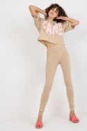 Spodnie Komplet Model EM-KMPL-735.10 Beige - Ex Moda Ex Moda