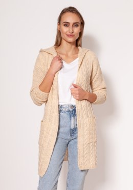 Sweter Kardigan Model PA019 Beige - MKM MKM