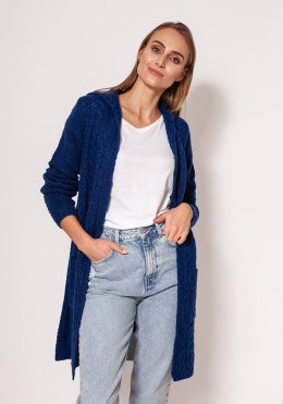 Sweter Kardigan Model PA019 Cobalt - MKM MKM