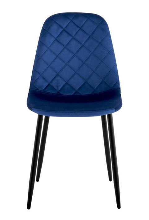 Krzesło aksamitne ORLANDO Velvet Granatowe