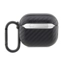 BMW Carbon Double Metal Logo - Etui AirPods 3 (Czarny)