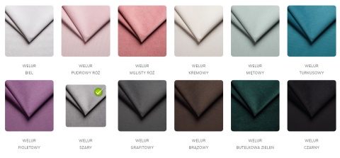 Łóżko FRESIA TRINITY różne kolory 160x200 metalowy stelaż + Materac