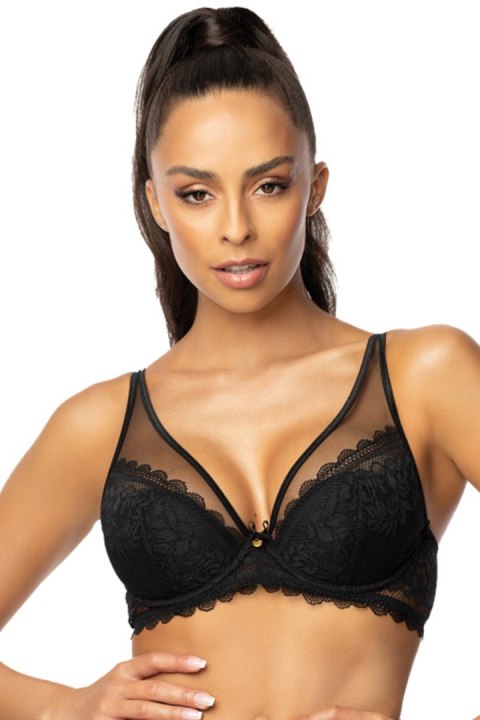 Biustonosz push up Biustonosz Push-up Model 0198/11 Estelle Black - Mat Mat