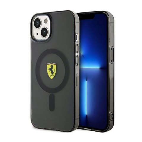 Ferrari Translucent MagSafe - Etui iPhone 14 (Czarny)