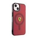 Ferrari Translucent MagSafe - Etui iPhone 14 (Czerwony)