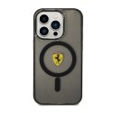 Ferrari Translucent MagSafe - Etui iPhone 14 Pro Max (Czarny)