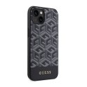 Guess GCube Stripes MagSafe - Etui iPhone 14 Plus (Czarny)