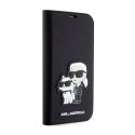 Karl Lagerfeld Booktype NFT Saffiano Karl & Choupette - Etui iPhone 14 (Czarny)