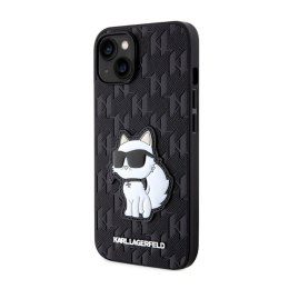 Karl Lagerfeld Saffiano Monogram NFT Choupette - Etui iPhone 14 (Czarny)