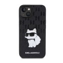 Karl Lagerfeld Saffiano Monogram NFT Choupette - Etui iPhone 14 Plus (Czarny)