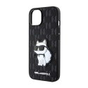 Karl Lagerfeld Saffiano Monogram NFT Choupette - Etui iPhone 14 Plus (Czarny)