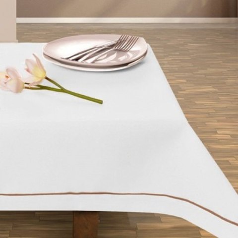 Obrus DOROTA prostokąt kolor OLIWKA Len 40x160