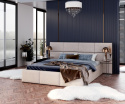 Łóżko tapicerowane DENVER (KREMOWY) 180 X 200