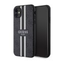 Guess 4G Printed Stripes MagSafe - Etui iPhone 11 (Czarny)