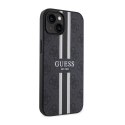 Guess 4G Printed Stripes MagSafe - Etui iPhone 14 Plus (Czarny)