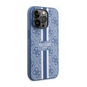 Guess 4G Printed Stripes MagSafe - Etui iPhone 14 Pro (Niebieski)